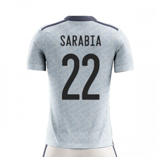 Spania VM 2022 Pablo Sarabia 22  Borte Landslagsdrakt Kortermet